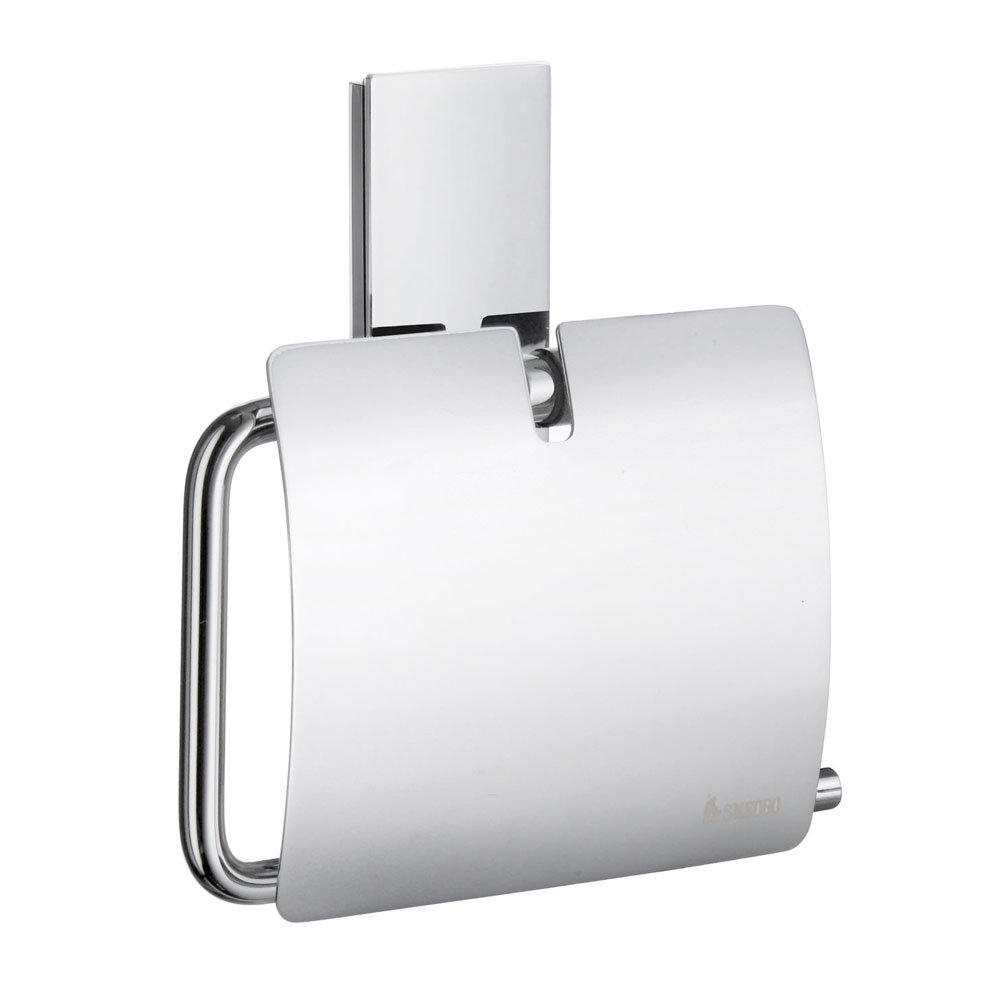 Smedbo Pool Toilet Roll Holder with Cover - Polished Chrome - ZK3414