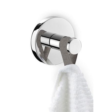 Zack Scala Glossy Stainless Steel Towel Hook 40062 At Victorian Plumbing Uk