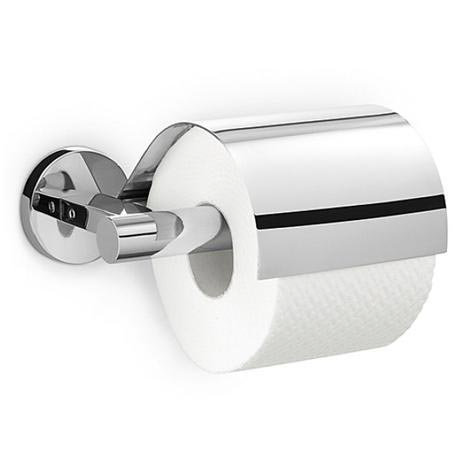 Zack Scala Wall Mounted Stainless Steel Toilet Roll Holder With Lid 40051 At Victorian Plumbing Uk - Wall Mounted Toilet Roll Holder Uk