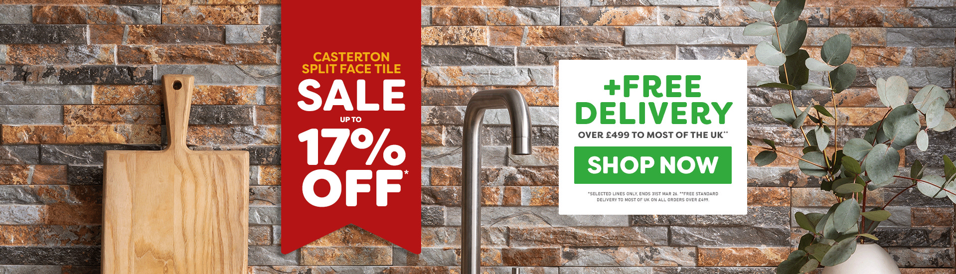 Casterton Stone Effect Split Face Tile Sale