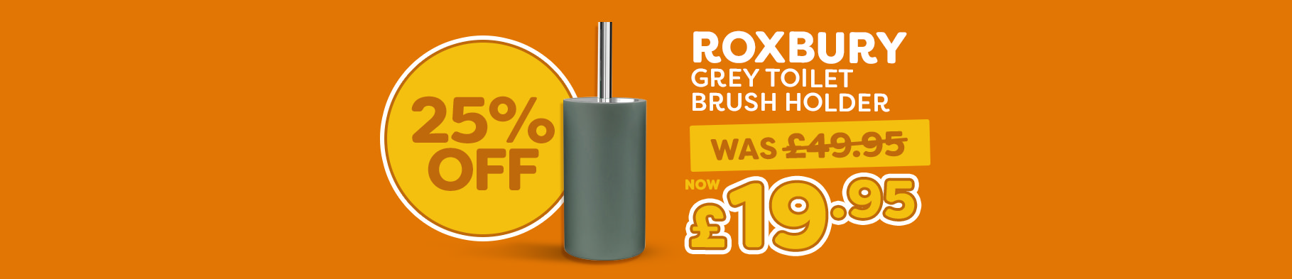  Banner 3 -  Roxbury Grey Toilet Brush Holder