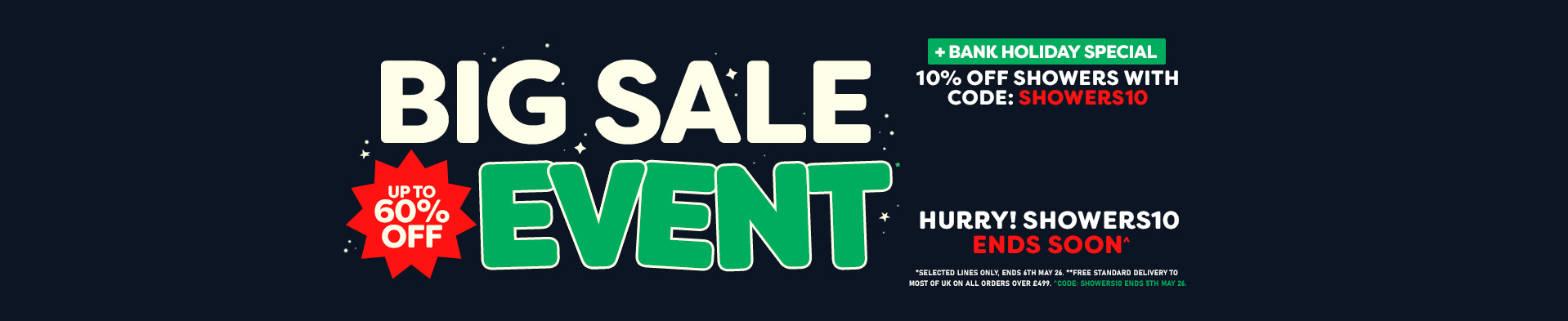 Big Sale Event - Free Del