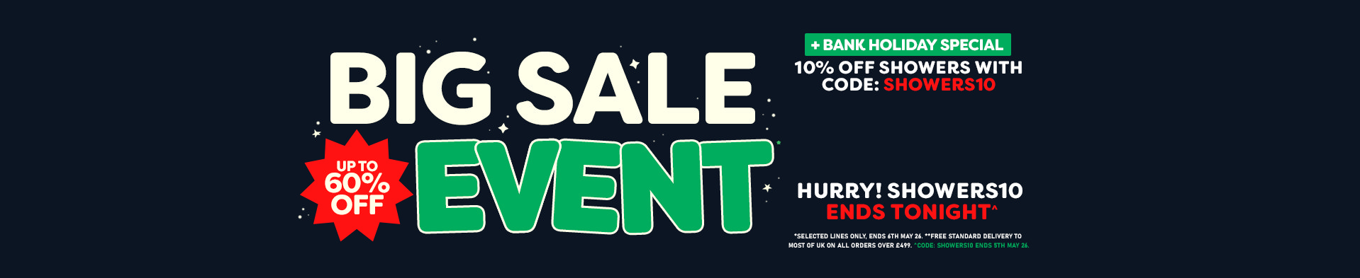 Big Sale Event - Free Del