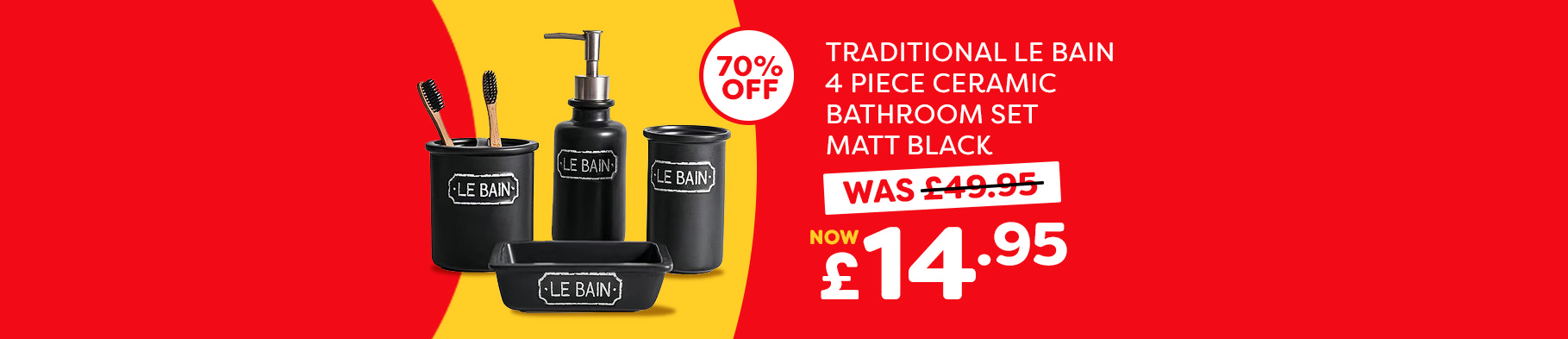 Banner 1 - Lebain 4 Piece Bathroom Set