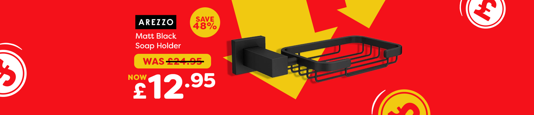 Banner 2 - Arezzo Matt Black Soap Holder