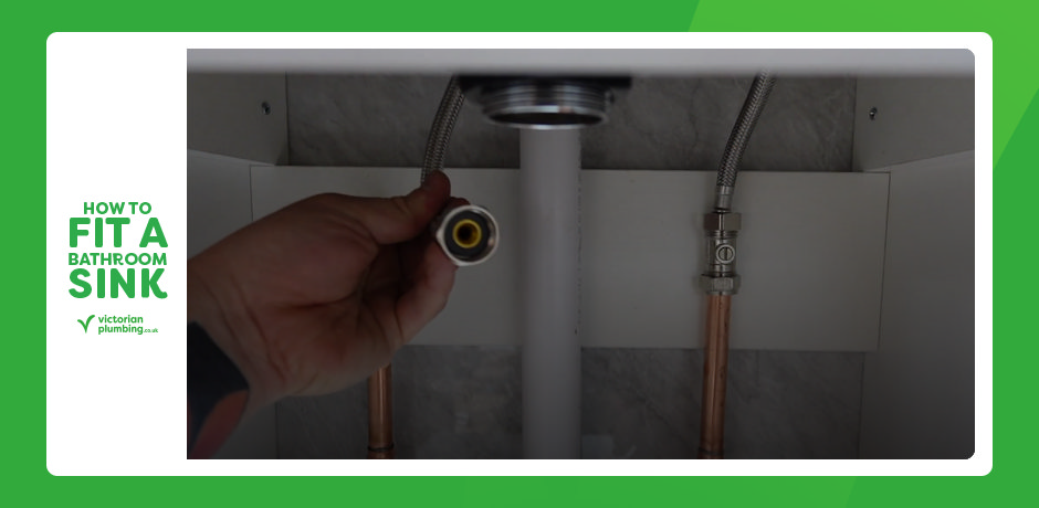 Connecting flexible tap hose to isolation valve under a bathroom sink