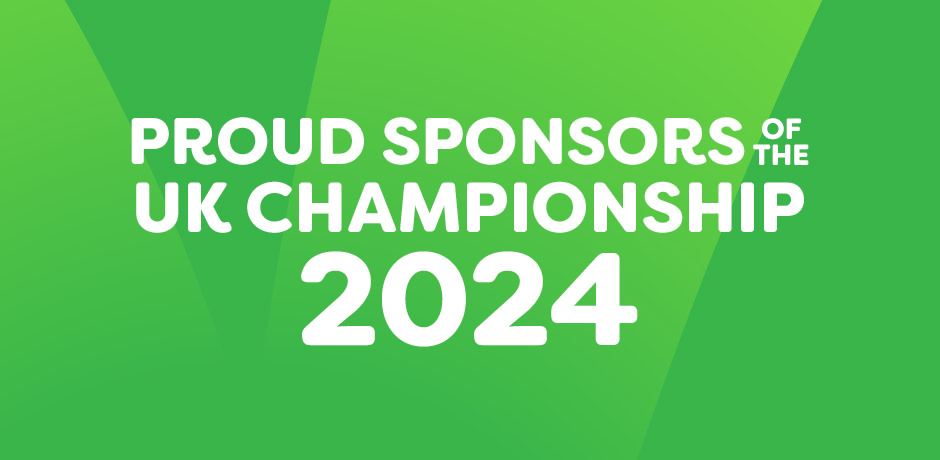 Victorian Plumbing logo with text: Proud Sponsors of the UK Championship 2024 on a green background.