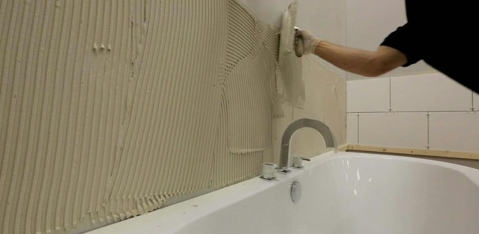 How to mix and apply tile adhesive