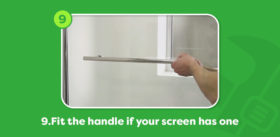 Illustration showing the final step: applying silicone sealant to the outer edge of the bath screen, ensuring a watertight finish.