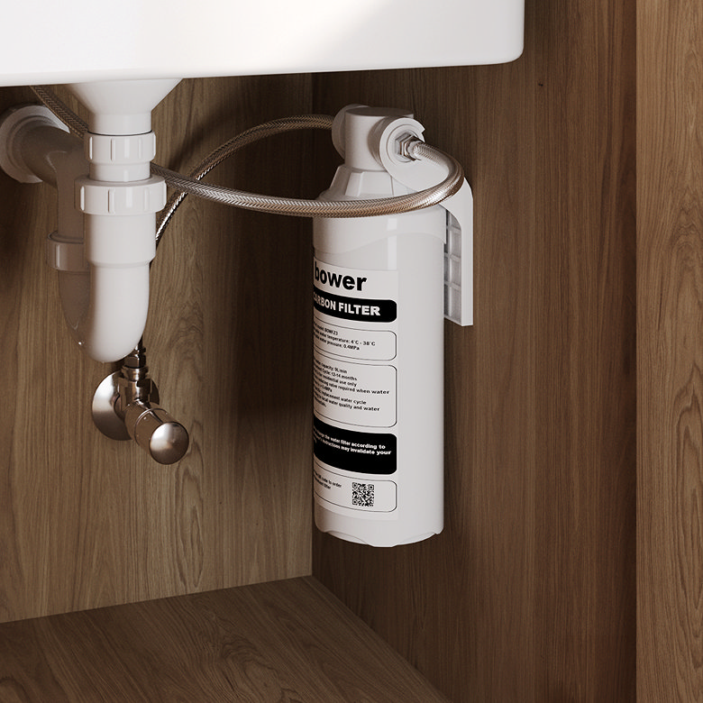 Bower under-sink carbon water filter cartridge