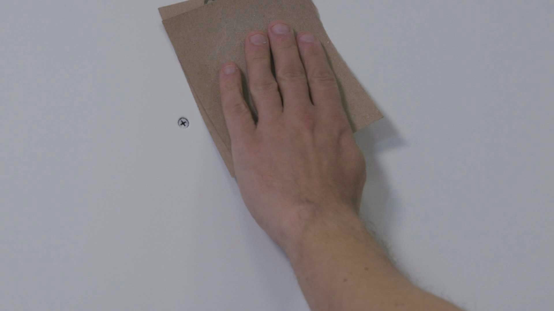 Priming painted walls for tiles: Step 1