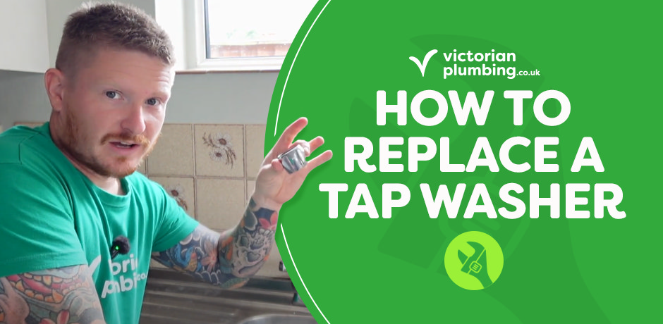 How to replace a tap washer – step-by-step guide with close-up of kitchen sink tap