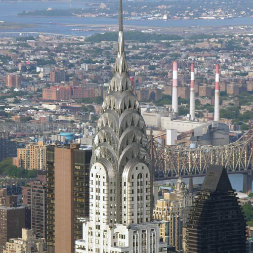Art deco inspired Chrysler Building, New York City, NY