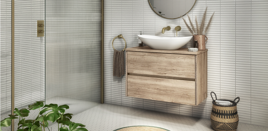 boho bathroom idea with calming vibes