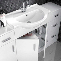 Cove White Vanity Unit 550mm | WYB: Bathroom Vanities Under £150
