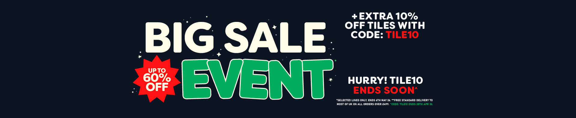 Big Sale Event - Free Del