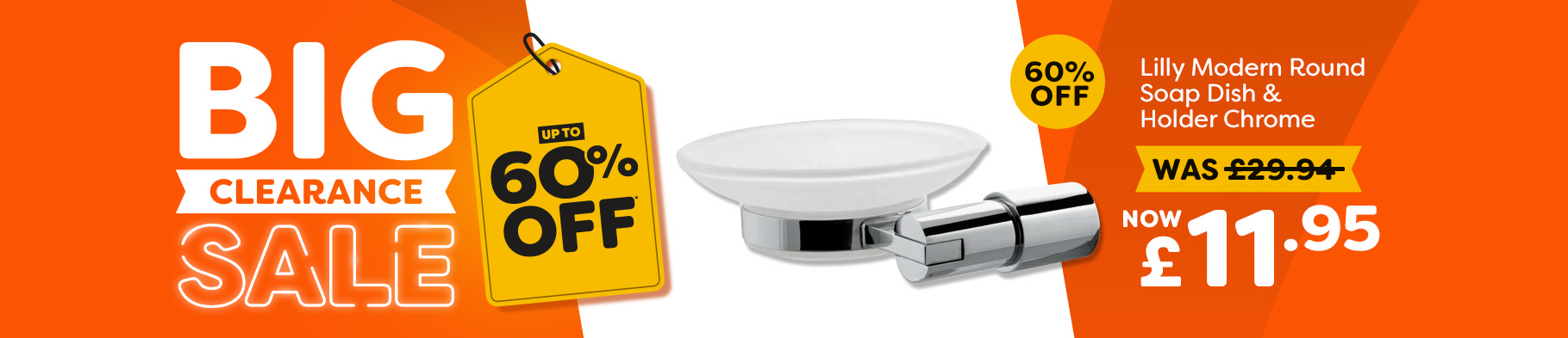 Banner 1 - Lilly Modern Round Soap Dish & Holder