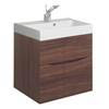 Crosswater - Glide II Vanity Unit and Basin - American Walnut - 3 size options profile small image view 1 