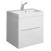 Crosswater - Glide II Vanity Unit and Basin - White Gloss - 3 size options profile small image view 1 