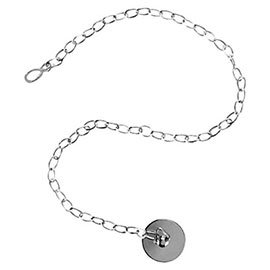 1 3/4&quot; Chrome Plated Brass Bath Plug With 18&quot; Chain