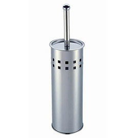 Designer Toilet Brush - Stainless Steel Square Medium Image