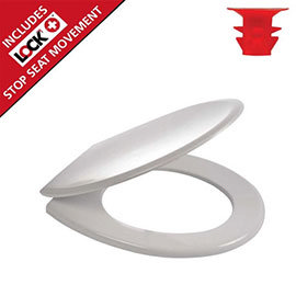 Wirquin Melody Lock+ Toilet Seat with Stainless Steel Hinges