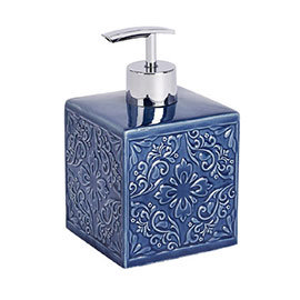 Wenko Cordoba Blue Ceramic Soap Dispenser - 22653100