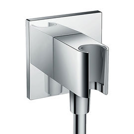 hansgrohe FixFit Square Wall Outlet with Shower Holder - 26486000
