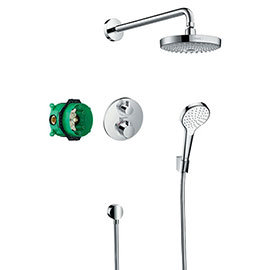 hansgrohe Croma Select S Complete Shower Set with Wall Mounted Shower Handset - 27295000