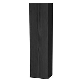 Miller - New York Tall Cabinet with Door Storage - Black