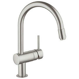 Grohe Minta Kitchen Sink Mixer with Pull Out Spray - SuperSteel - 32918DC0