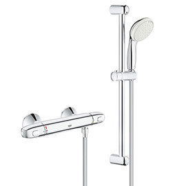 Grohe Grohtherm 1000 Thermostatic Shower Mixer Tap 1/2&quot; with Shower Set - 34151004