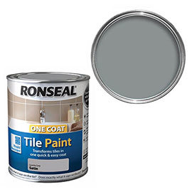 Ronseal One Coat Tile Paint 750ml - Granite Grey Satin