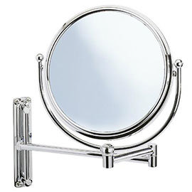 Wenko Deluxe Cosmetic Wall Mirror w/ Swivelling Arm - 5x magnification