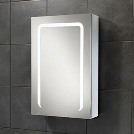 HIB Stratus 50 LED Demisting Aluminium Mirror Cabinet - 46800