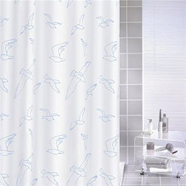 Kleine Wolke - Birdie Polyester Shower Curtain - W1800 x H2000 - White