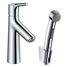 hansgrohe Talis S Single Lever Basin Mixer with Bidet Spray and 160cm Shower Hose - 72290000