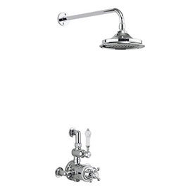 Burlington Avon Thermostatic Exposed Single Outlet Shower Valve with Fixed Head