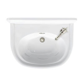 Arcade 500mm Cloakroom Basin One Tap Hole Right Hand with Overflow