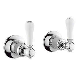 Crosswater - Belgravia Lever Wall Stop Taps - BL350WC_LV