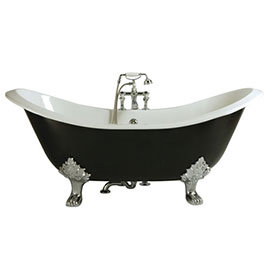 Heritage Devon Double Ended Slipper Cast Iron Bath (1800x770mm) with Feet
