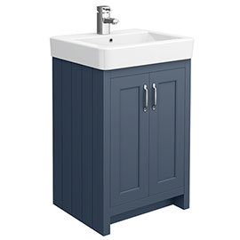 Chatsworth Traditional Blue Vanity - 560mm Wide