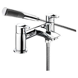 Bristan Capri Contemporary Pillar Bath Shower Mixer - Chrome - CAP-BSM-C