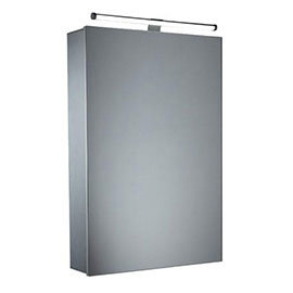 Tavistock Conduct Single Door Mirror Cabinet with LED Light