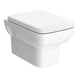 Hudson Reed Arlo Square Wall Hung Pan with Top-Fix Soft Close Seat - CPA005