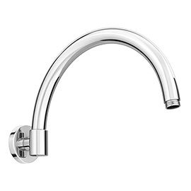 Cruze Curved Wall Mounted Shower Arm - Chrome