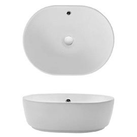 Crosswater Pearl Countertop Basin with Overflow - 450 x 350mm