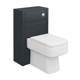 NRG 500mm Light Oak Effect Back To Wall Toilet Cistern Unit Bathroom Furniture 