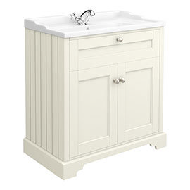 Old London Traditional Vanity Unit (800mm Wide - Ivory)