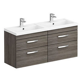 Double Basin Vanity Units Twin Vanity Units Victorian Plumbing   Li DBWH12GRY P 